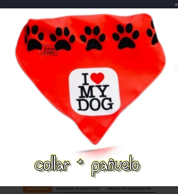 CANINE COUTURE COLLAR + BANDANA SAN VALENTIN