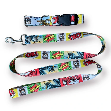 CONJUNTO COLLAR CORREA POLIESTER 25MM