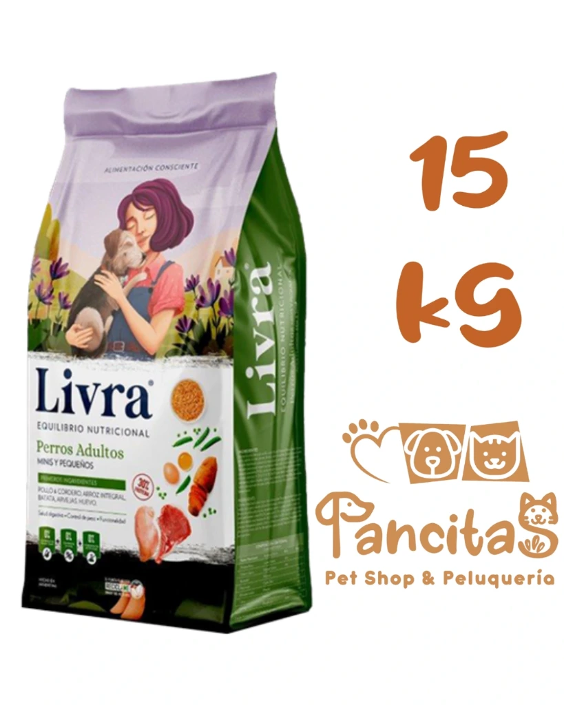 LIVRA PERRO ADULTO RAZA PEQUEÑA 15KG