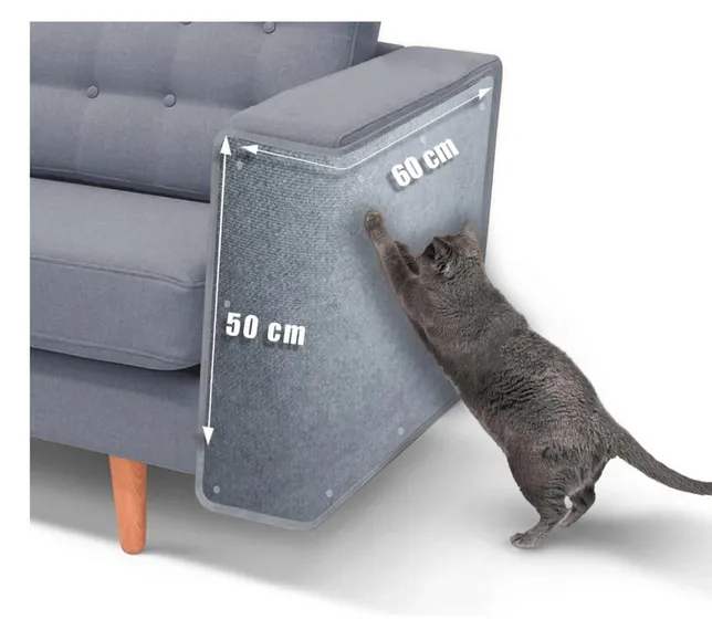 TELA RASCADOR ESQUINERO SILLON 60x50 cm (Blanco)