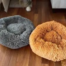 PUFF ANTIESTRES  PELO LARGO CLEO (100cm, Negro)