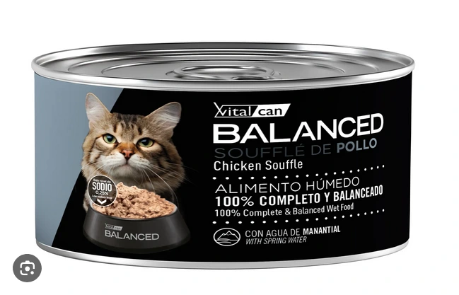 VITAL CAN BALANCED LATA CAT SENIOR SOUFFLE POLLO 85GR