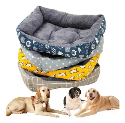 [26340] CAMA ESTAMPADA PELUCHITO RECTANGULAR ANTIDESLIZANTE M