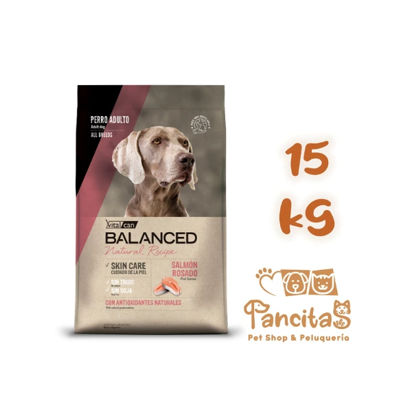 [11933] VITAL CAN BALANCED DOG NATURAL RECIPE SALMON 15KG