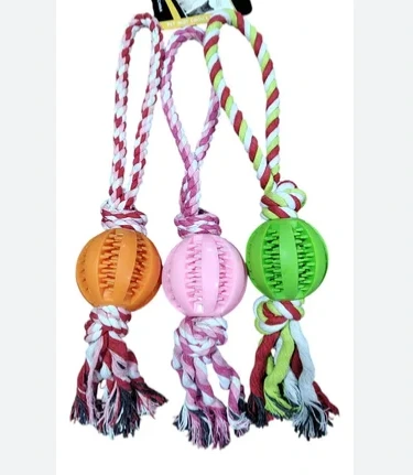 PELOTA MORDILLO CON SOGA CORTA