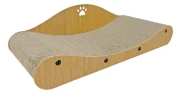 CAMA RASCADORA INTERACTIVA OVALADA CON HUELLA 60X25X16CM