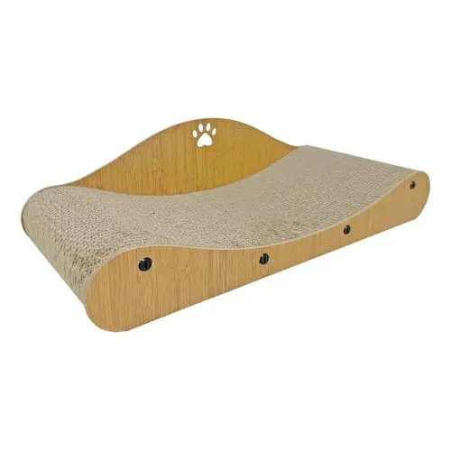 CAMA RASCADORA INTERACTIVA OVALADA CON HUELLA 60X25X16CM