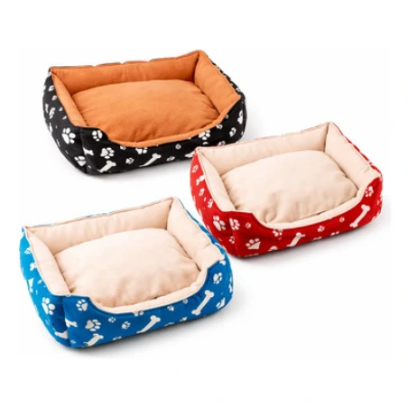 [26365] CAMA HUESITOS LAZYPET CON ALMOADON DESMONTABLE 60X16CM