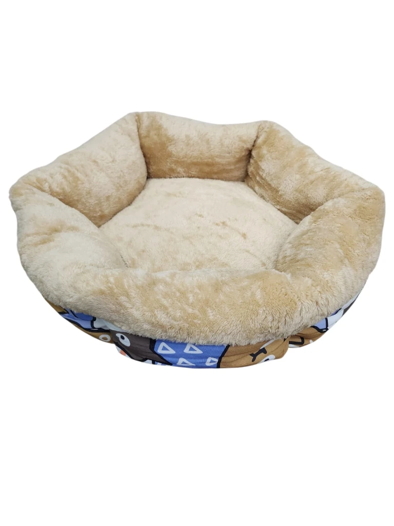 [26388] CAMA GEOMETRICA MULTICOLOR REDONDA N2 55X45X18CM