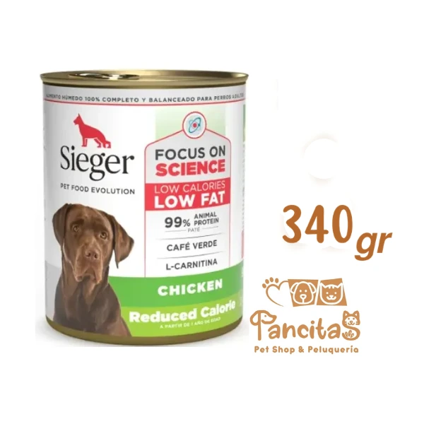 [452] SIEGER DOG LATA REDUCE CALORIE 340Ggr
