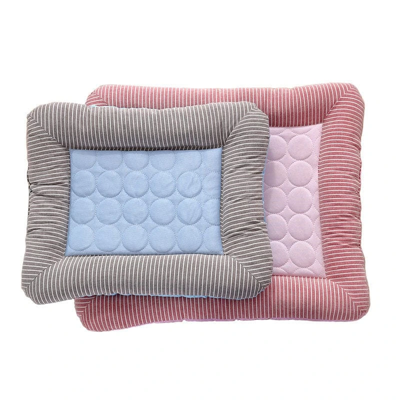 [26412] CAMA COLCHONETA FINA BASE ANTIDESLIZANTE RAYAS CIRCULOS N1 55X45X5CM