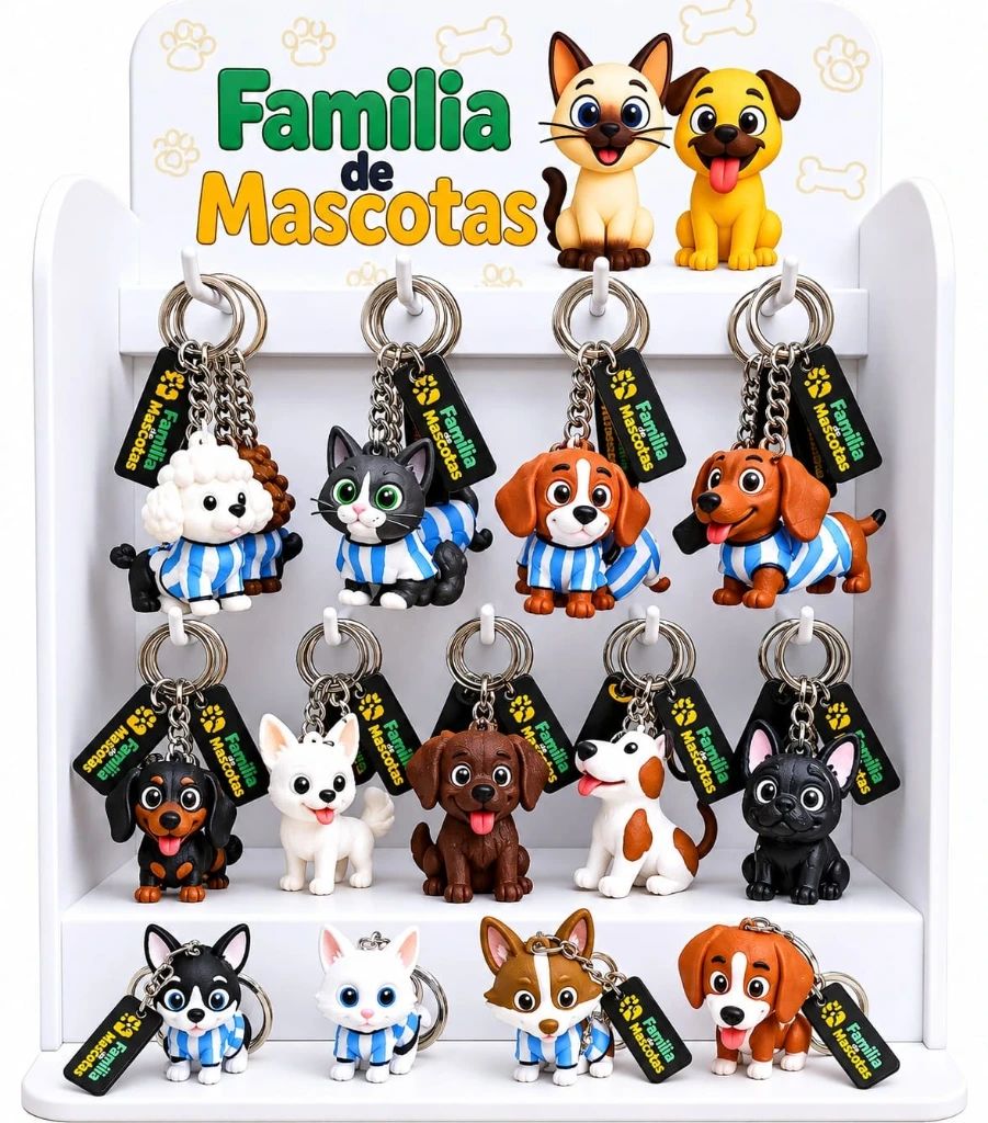 LLAVERO PERRO / GATO FDM