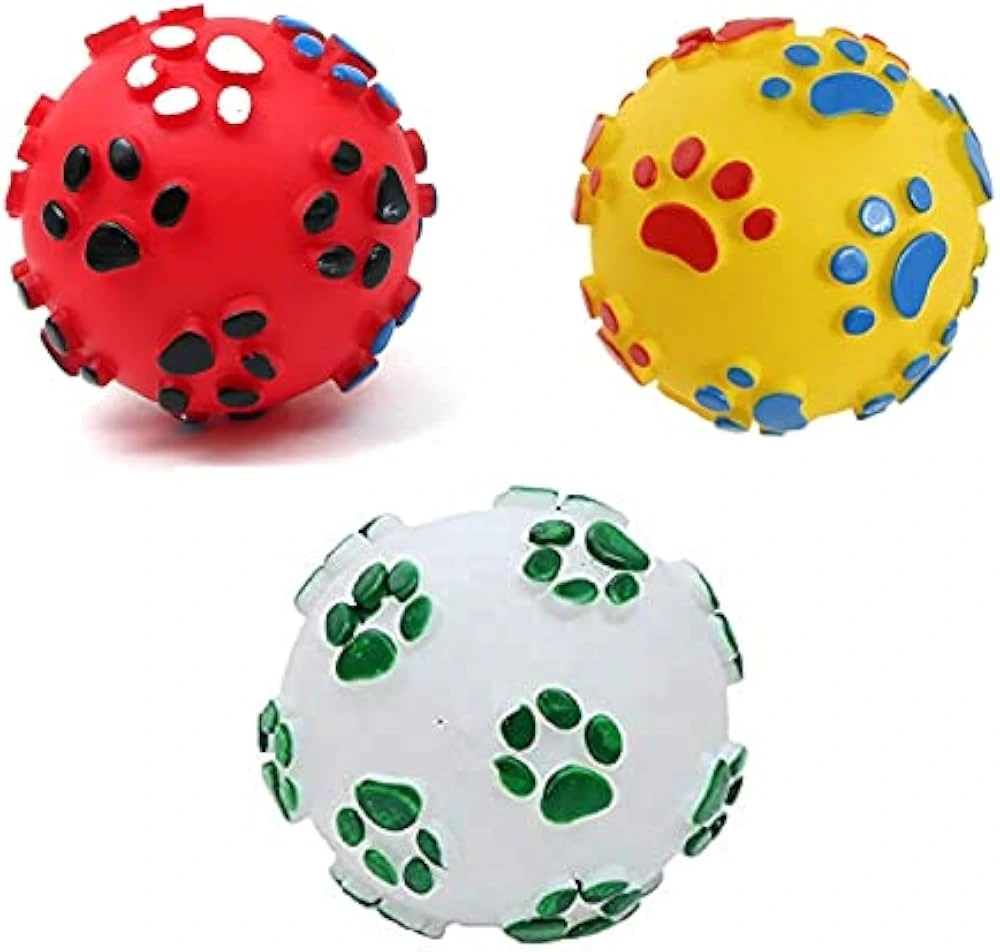 [24816] PELOTA CHIFLE HUELLAS 5CM