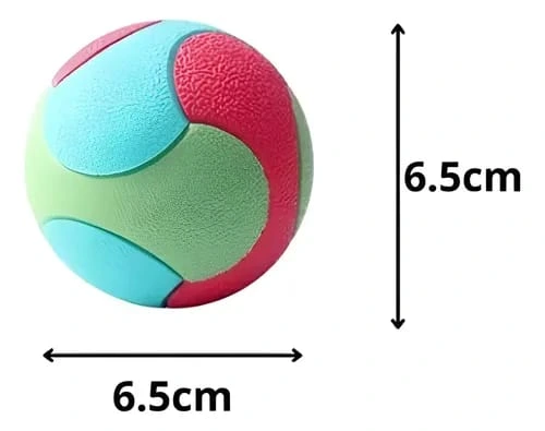 [P465M] PELOTA GOMA SALTARINA COLORIDA 6,5CM