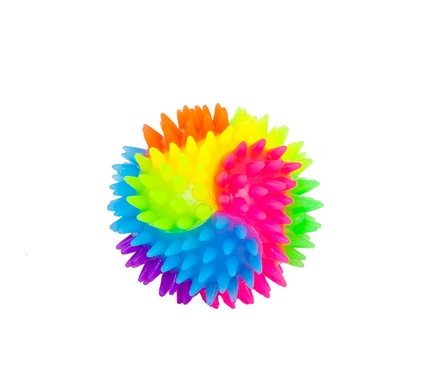 [25591] PELOTA ARCOIRIS CHICA CON LUZ Y CHIFLE