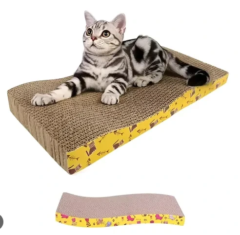 [25773] RASCADOR CURVO AMARILLO 44X21X4CM