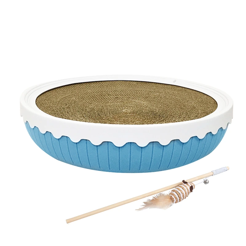 [25775] RASCADOR CIRCULAR + VARITA RATA SISAL 44X11CM