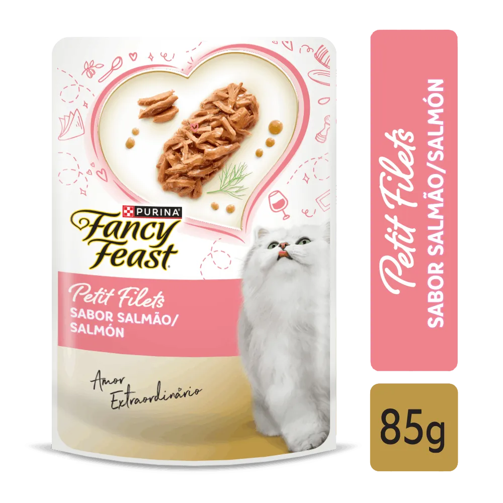 FANCY POUCH PETIT FILETS SALMON PROMO 5+1