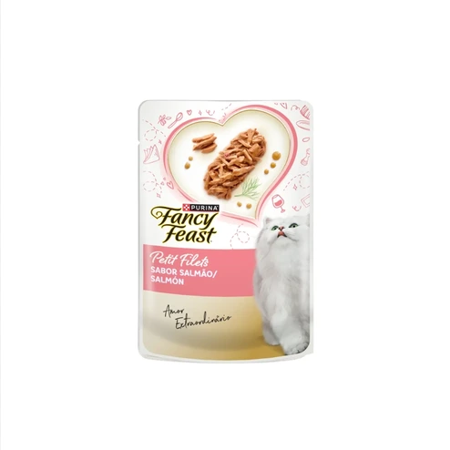 FANCY POUCH PETIT FILETS SALMON PROMO 5+1