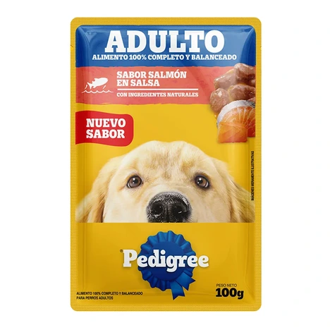[60034139] PEDIGREE POUCH DOG ADULTO SALMON RAZAS MEDIANAS 100GR PROMO 5+1