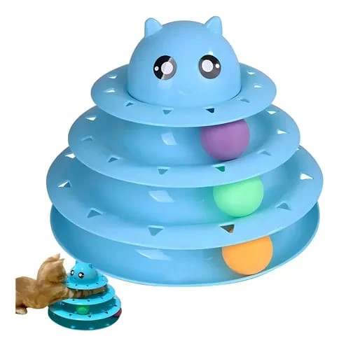 JUGUETE GATO INTERACTIVO 4 PISOS CARA