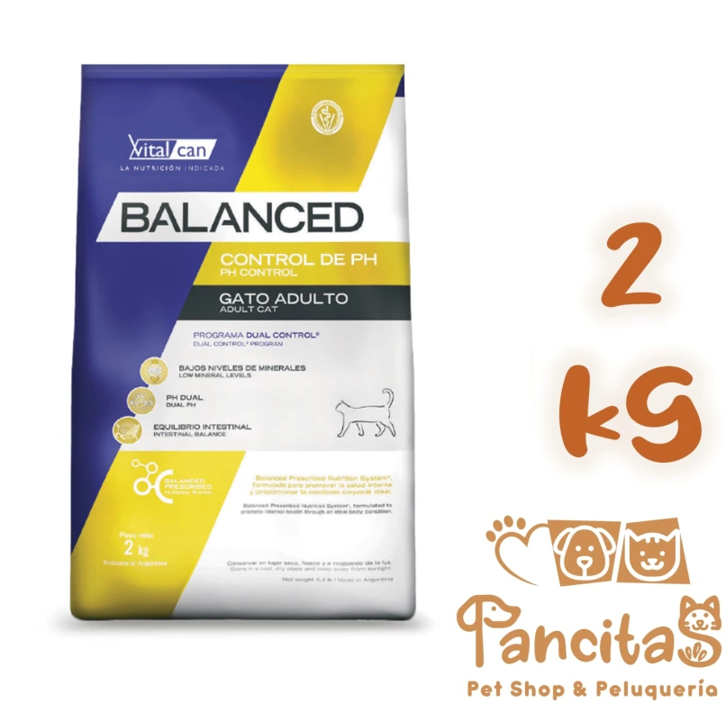 VITAL CAN BALANCED CAT CONTROL PH URINARY 2KG