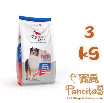 SIEGER DOG ADULT 3KG MEDIUM&LARGE