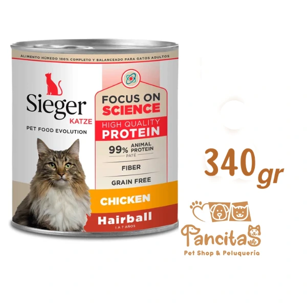 [413] SIEGER KATZE LATA HAIRBALL 340GR