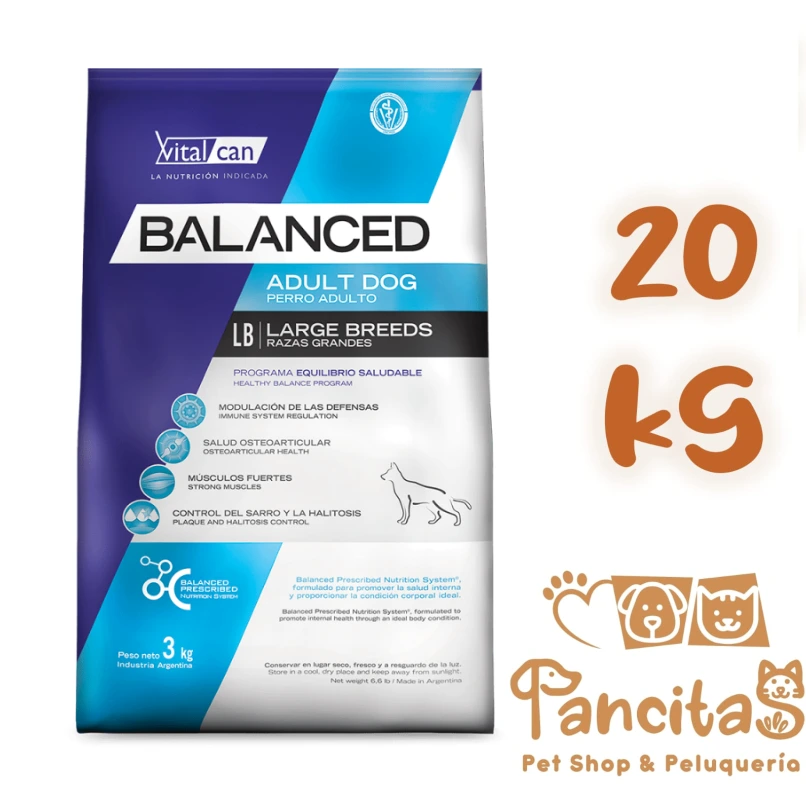 [11723] VITAL CAN BALANCED  DOG ADULT LARGE 20KG PROMO