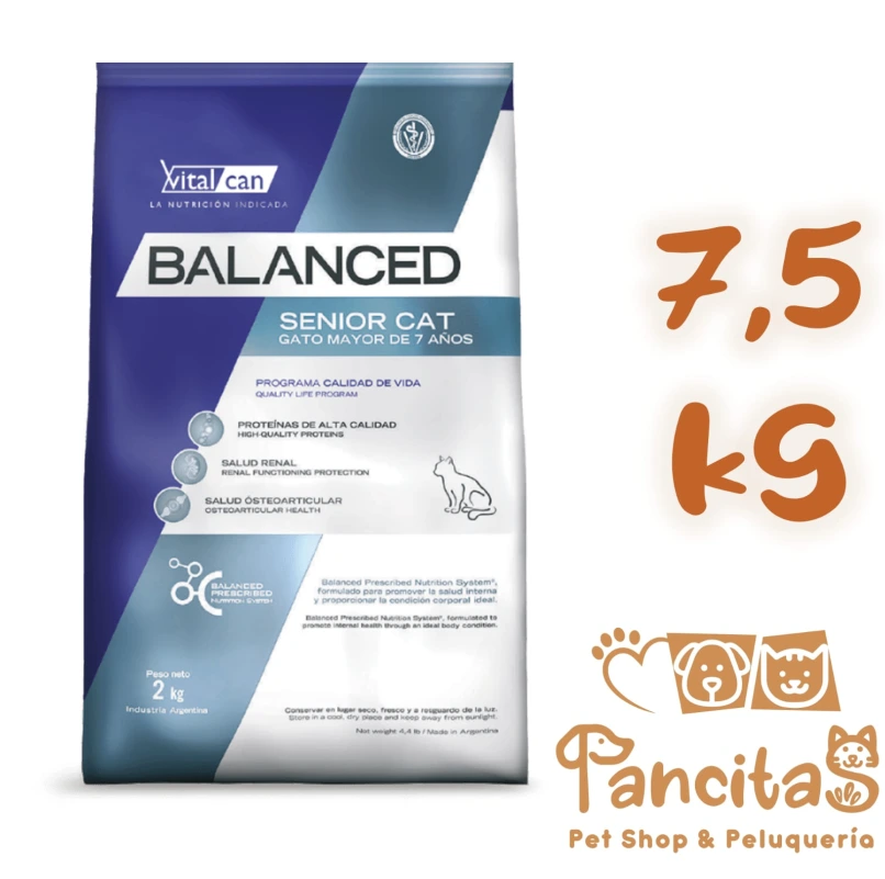 VITAL CAN BALANCED  DOG ADULT SENIOR SMALL +7 7,5KG