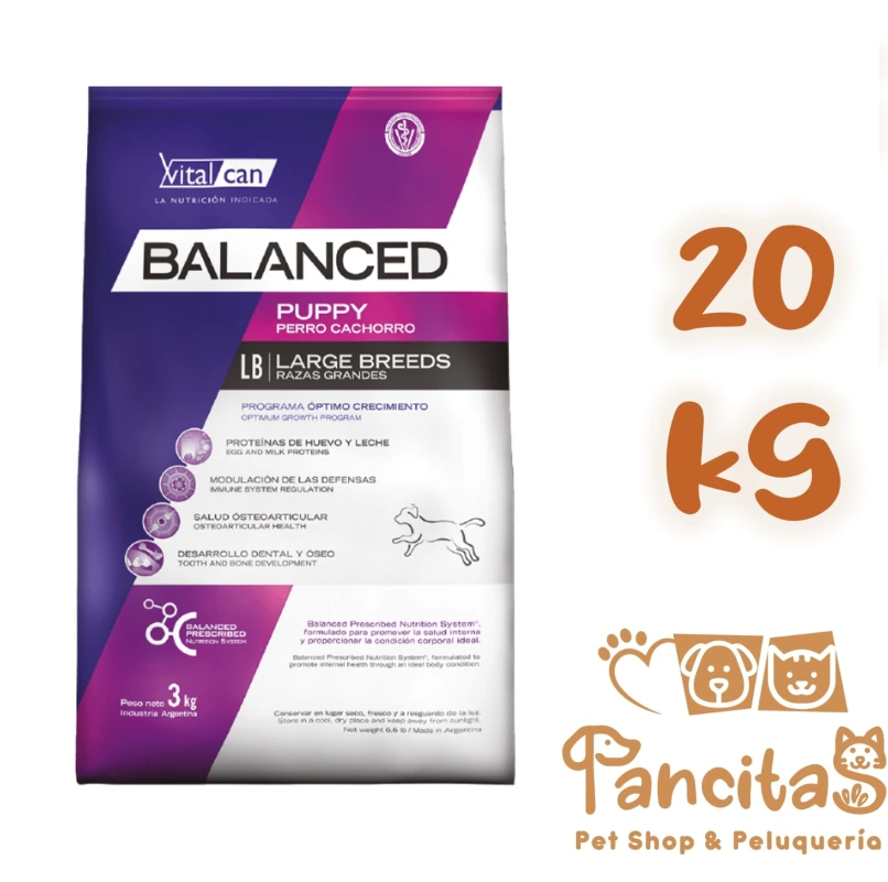 [31725] VITAL CAN BALANCED DOG PUPPY LARGE 20 KG PROMO