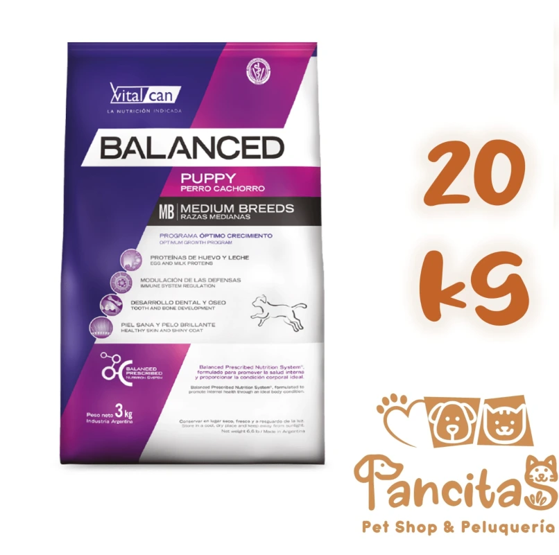 [31728] VITAL CAN BALANCED DOG PUPPY MEDIUM 20KG PROMO