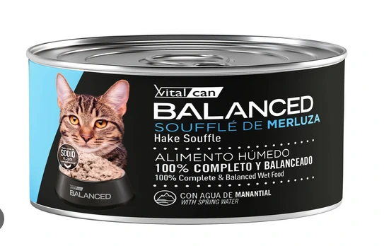 VITAL CAN BALANCED LATA CAT ADULT SOUFFLE MERLUZA 85gr
