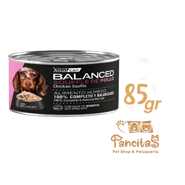 VITAL CAN BALANCED LATA DOG PUPPY SOUFFLE POLLO 85GR