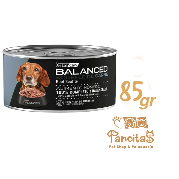 VITAL CAN BALANCED LATA DOG SENIOR SOUFFLE CARNE 85GR