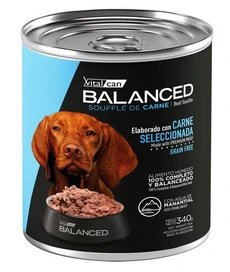 VITAL CAN BALANCED LATA DOG SOUFFLE CARNE 340GR PROMO 2X1