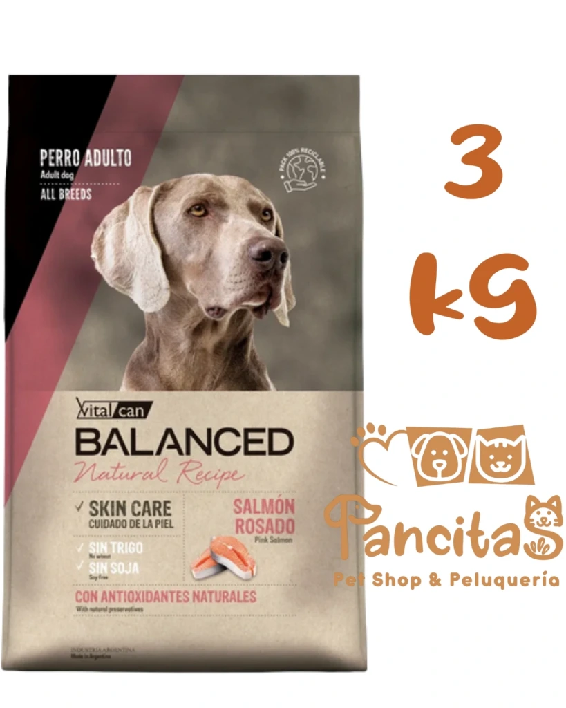 [11932] VITAL CAN BALANCED DOG NATURAL RECIPE SALMON 3KG