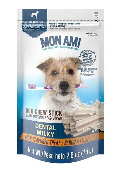[6336] MON AMI SNACKS DENTAL MILKY STICKS 75GR