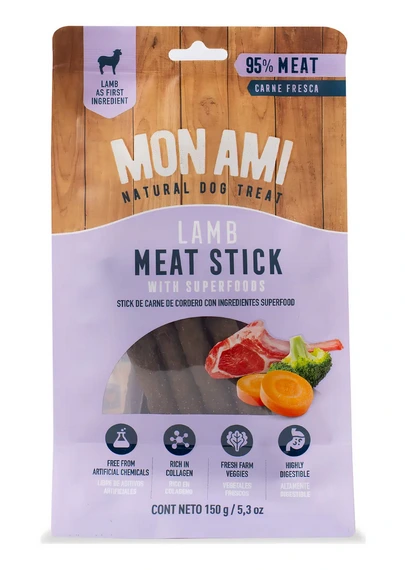 MON AMI SNACKS MEAT STICK LAMB 150GR