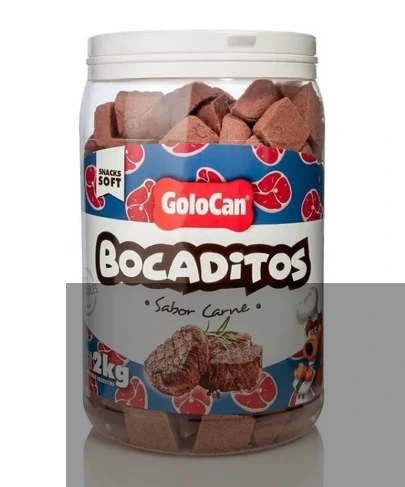 GOLOCAN BOCADITOS 2 KG SABOR CARNE (242 BOMBONES)