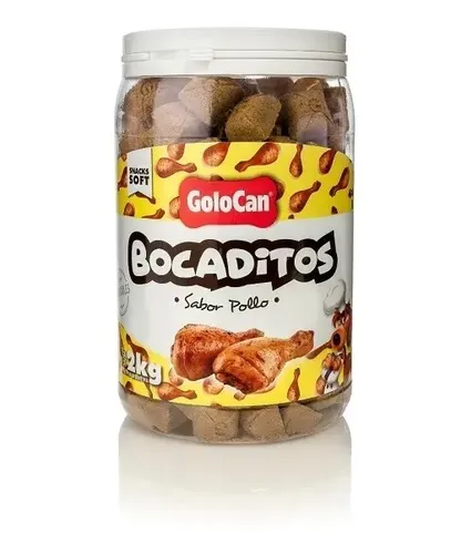 GOLOCAN BOCADITOS 2 KG SABOR POLLO (242 BOMBONES)