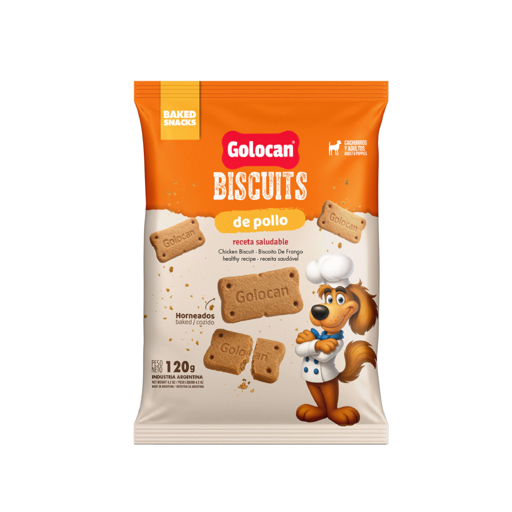 GOLOCAN BOCADITOS BISCUITS DE POLLO 120 GR