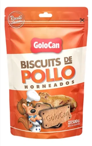 GOLOCAN BOCADITOS BISCUITS DE POLLO 500 GR