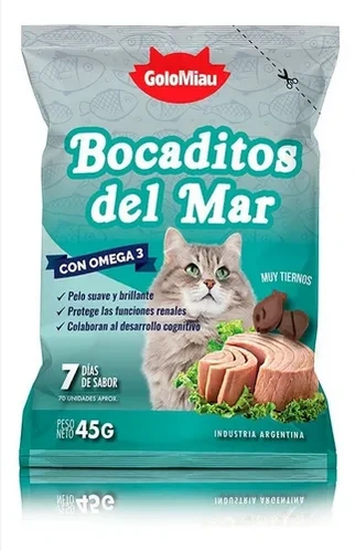 GOLOCAN CAT BOCADITOS DEL MAR 45GR