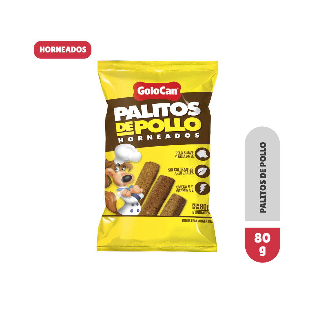GOLOCAN PALITOS DE POLLO HORNEADOS 80GR