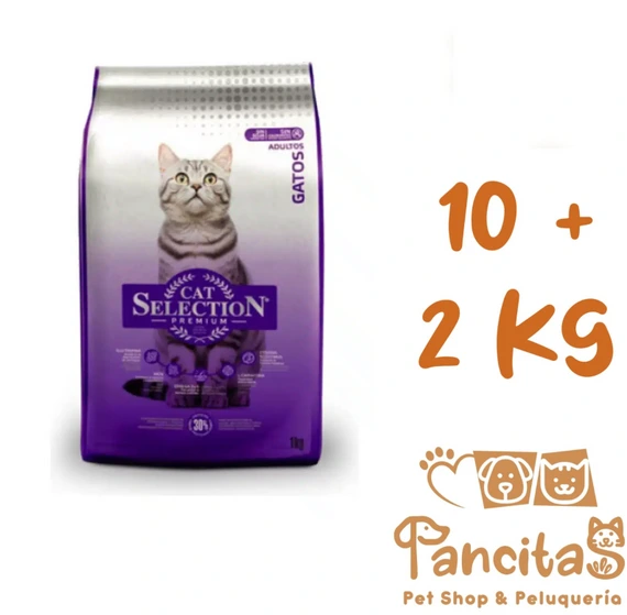 CAT SELECTION ADULTO 10 + 2KG PROMO