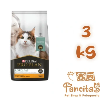 [211063] PRO PLAN CAT LIVE CLEAR 3KG (ALERGIA)