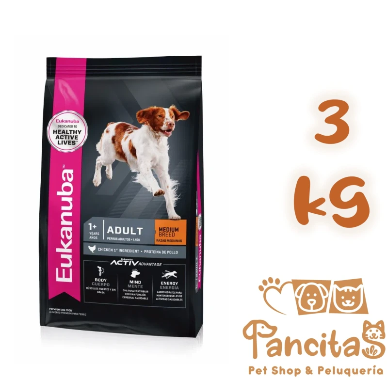 EUKANUBA  ADULTO MEDIUM 3KG
