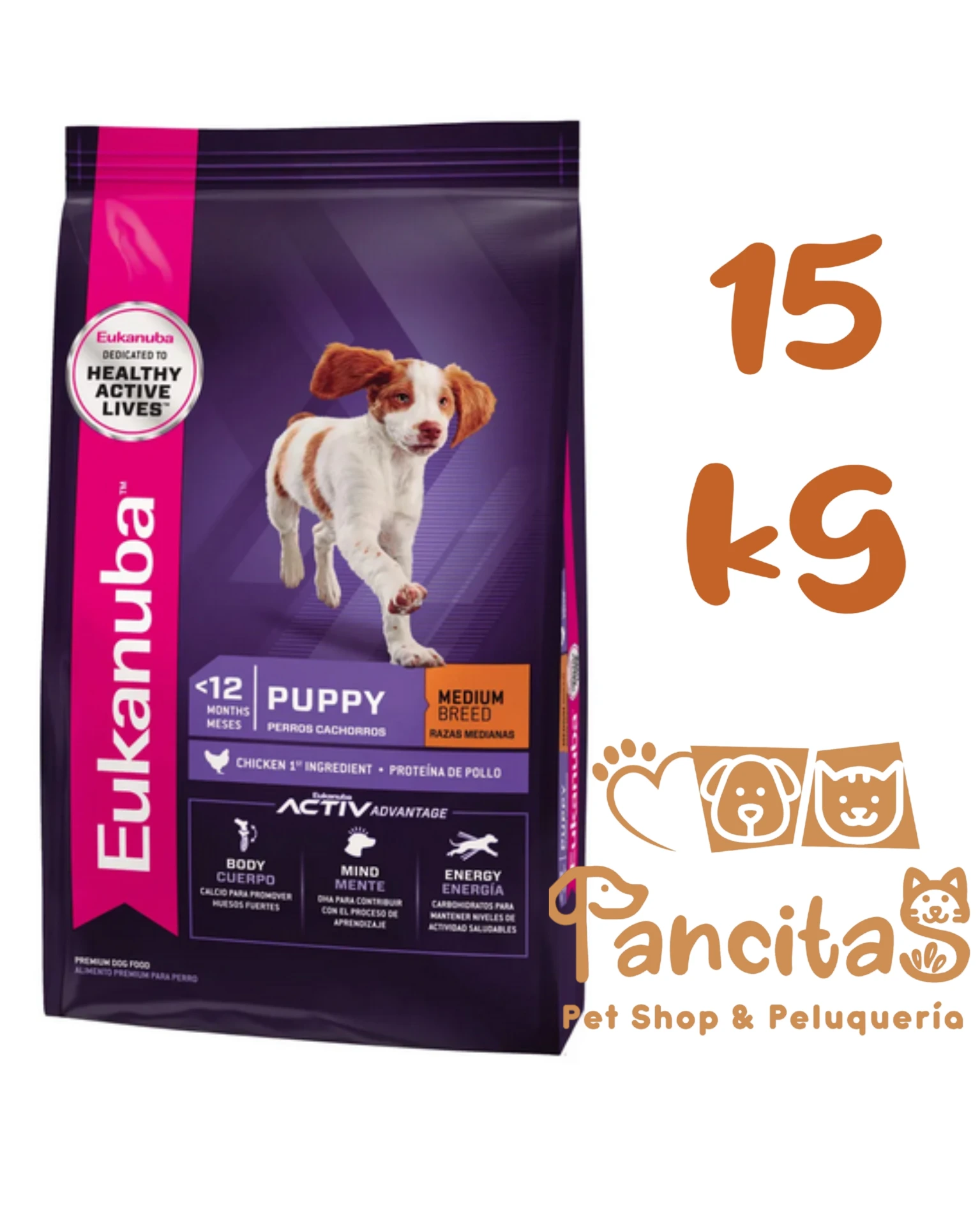 EUKANUBA  PUPPY MEDIUM 15KG