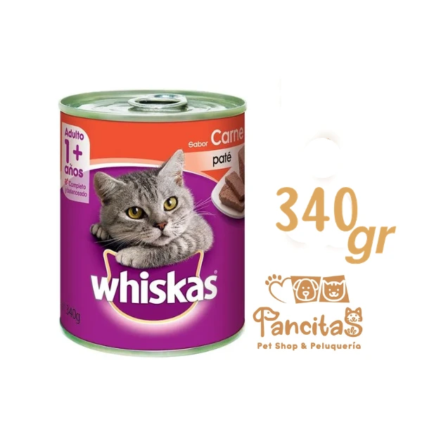 WHISKAS CAT LATA ALIMENTO HUMEDO PATE DE CARNE PROMO 5+1